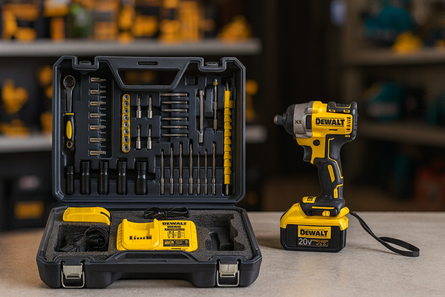 АКУМУЛАТОРЕН БЕЗЧЕТКОВ УДАРЕН ГАЙКОВЕРТ DEWALT