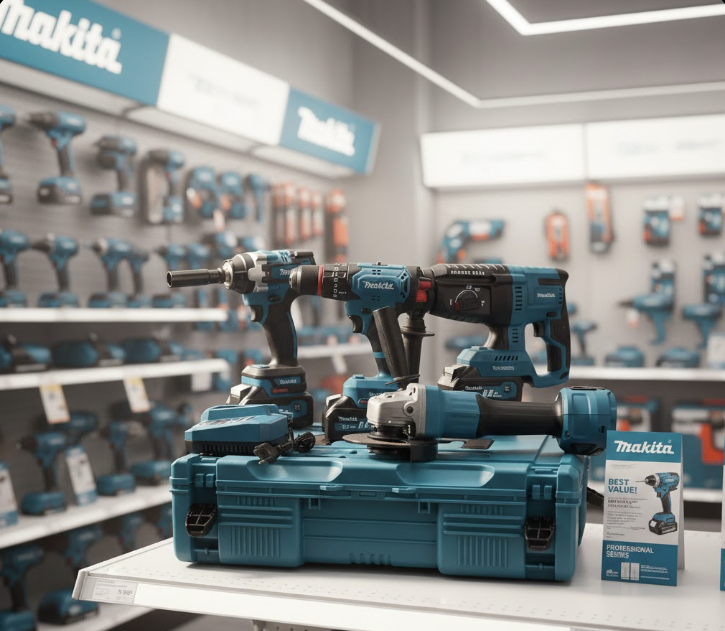 Комплект Перфоратор, Винтоверт, Ъглошлайф, Гайковерт Makita