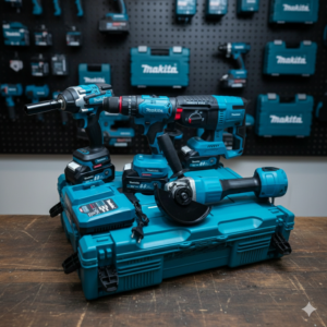 Комплект Перфоратор, Винтоверт, Ъглошлайф, Гайковерт Makita